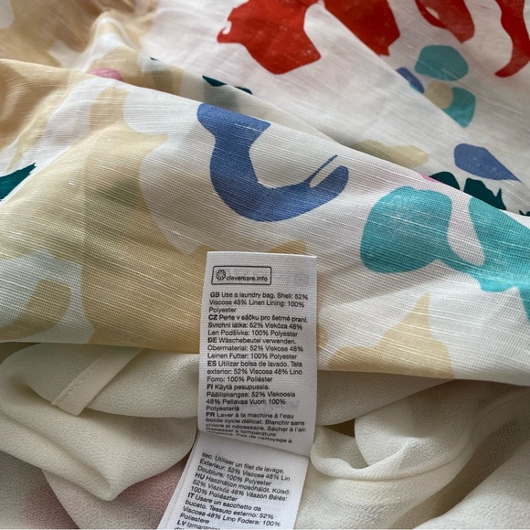 & OTHER STORIES PRINTED LINEN MIDI DRESS - Picture 12 of 12